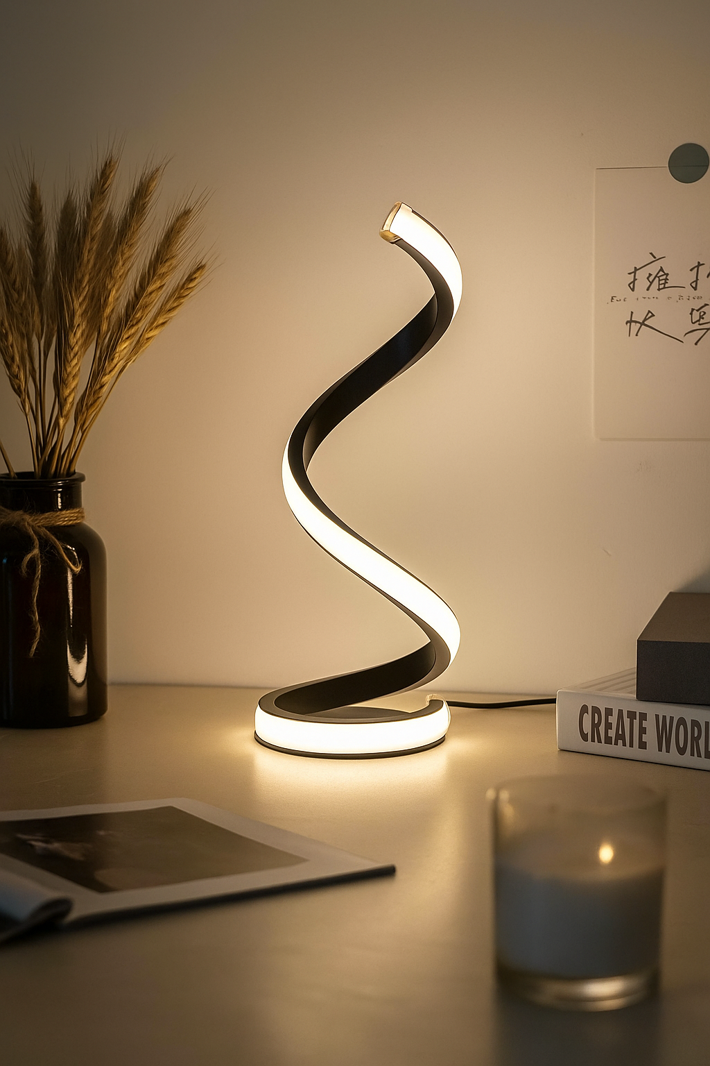 SpiralGlow Lampe